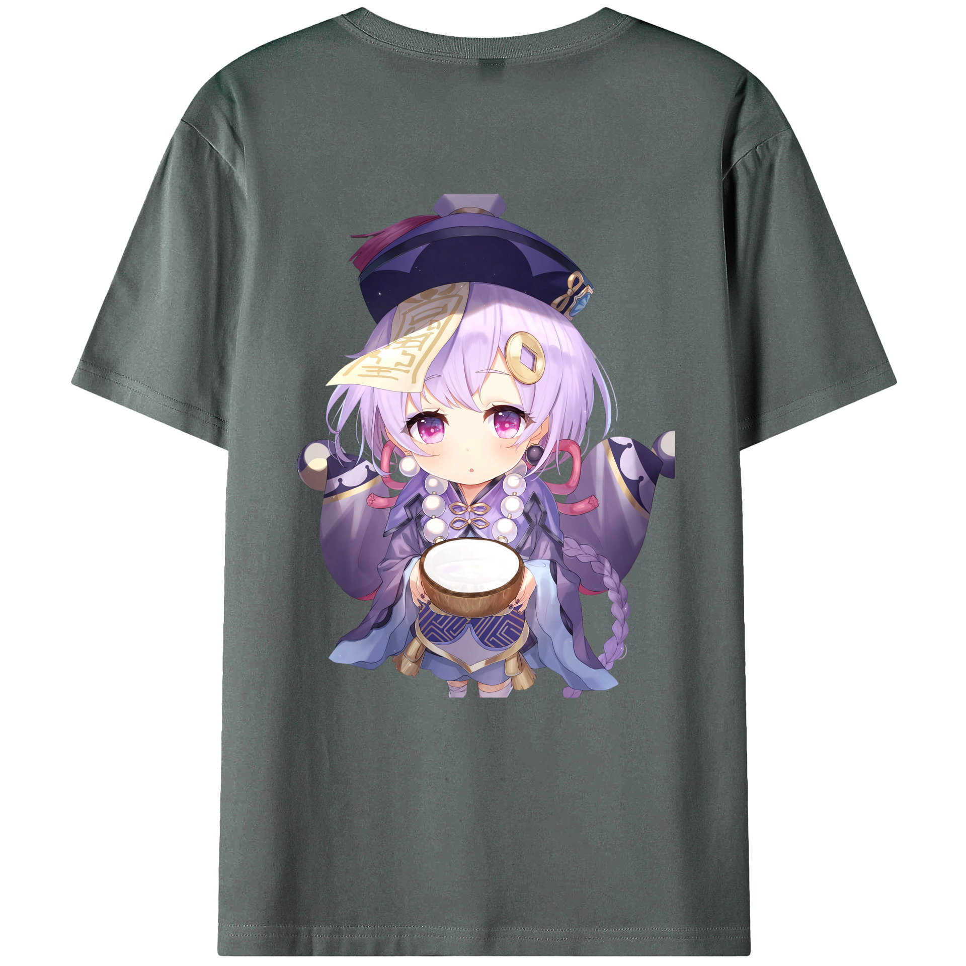 げんし神 七七 なな  genshin Nana 綿100％半袖Tシャツ（背面プリント）